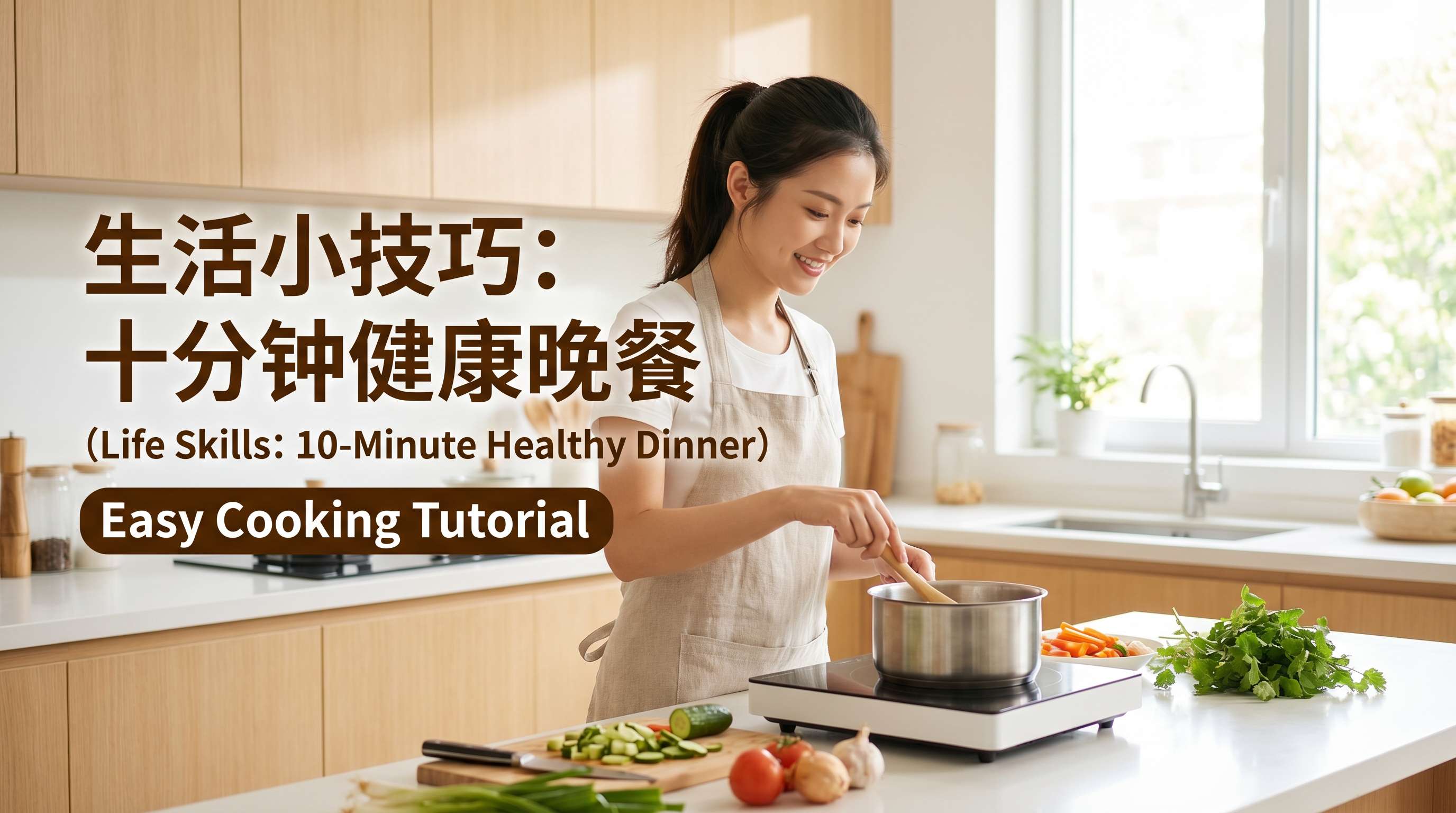 菠萝视频生活技能视频教程：十分钟健康晚餐烹饪教学，6xglci.cn