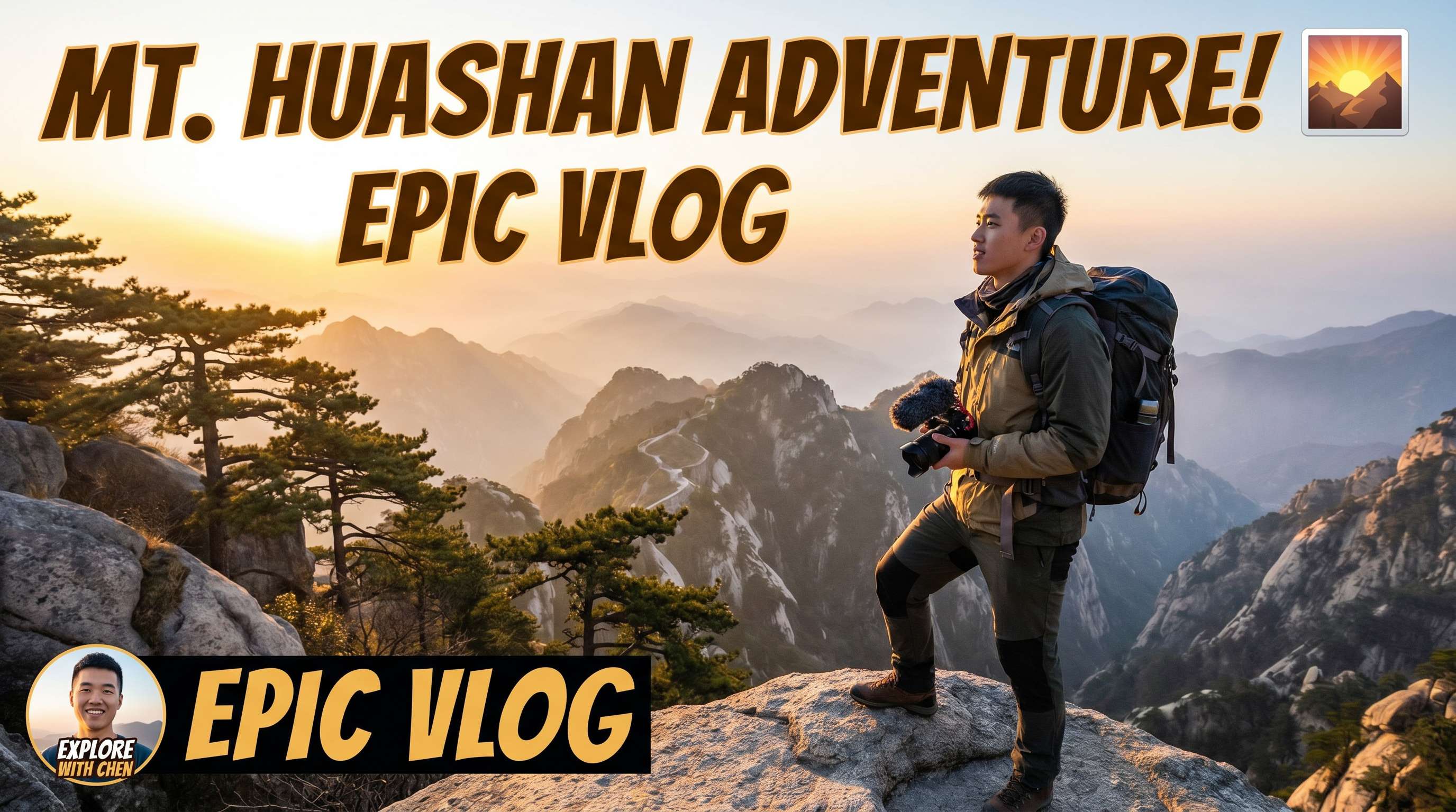 菠萝视频旅行Vlog：华山探险生活视频分享，6xglci.cn